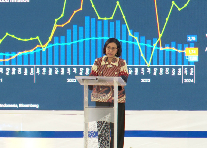 Menkeu Sri Mulyani, di BRI Microfinance Outlook 2024 Apresiasi Keberadaan AgenBRILink