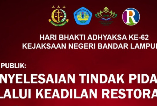 Besok, Kejari Bandar Lampung Gelar Diskusi Publik Soal Restoratif Justice
