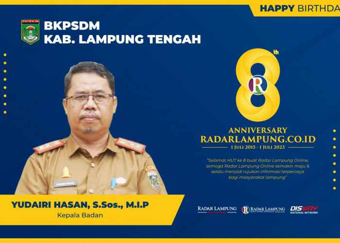 BKPSDM Kabupaten Lampung Tengah: Selamat HUT ke-8 Radar Lampung Online