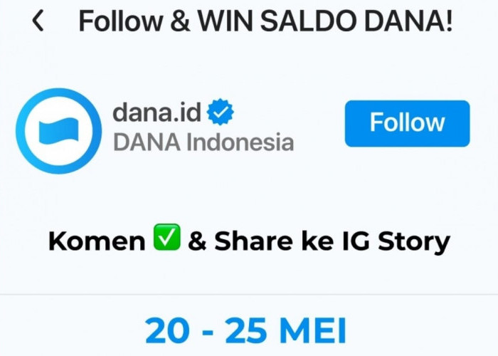 Gebyar Saldo DANA Gratis Tanpa Aplikasi Penghasil Uang, Cuma Modal Komentar dan Share IG Story!