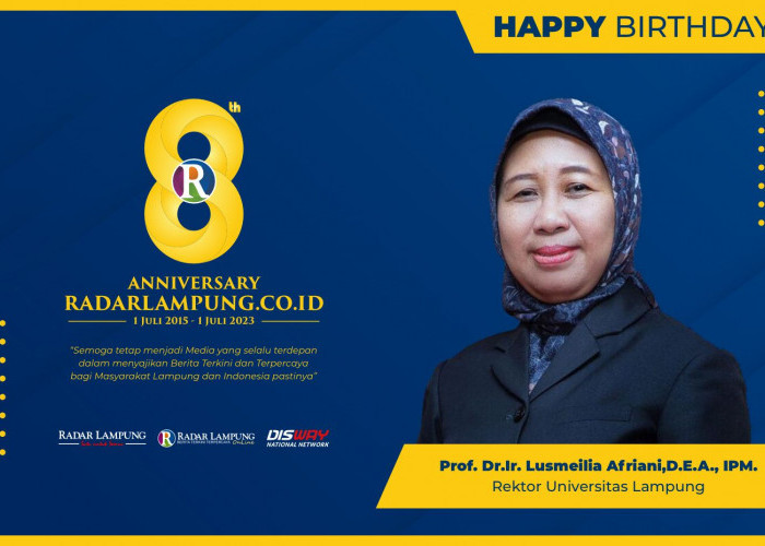 Lusmeilia Afriani: Selamat dan Sukses untuk Radar Lampung Online