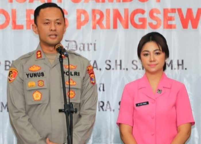 Resmi Jabat Kapolres Pringsewu Lampung, AKBP M Yunus Saputra Komitmen Tingkatkan Pelayanan Kepolisian 