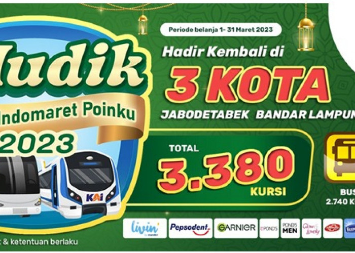 Kembali Hadir di Lampung, Mudik Gratis Bareng Indomaret Poinku 2023, Daftar Sekarang