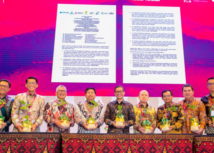 Komitmen Percepat Transisi Energi, PLN dan Enam BUMN Jalin Kerja Sama Perdagangan Karbon 