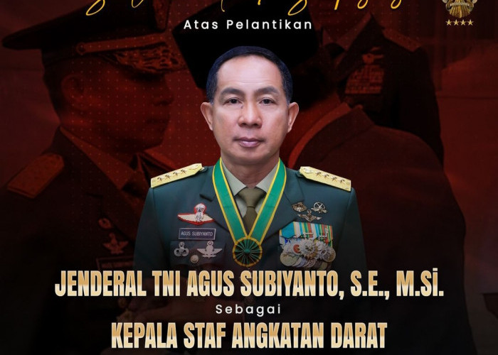 Agus Subiyanto Gantikan Dudung Jadi KASAD, Berikut Ini Profilnya
