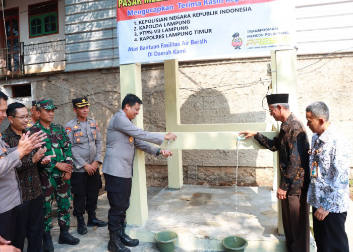 Antisipasi Krisis Air Bersih, Ini yang Dilakukan Pemkab dan Polres Lampung Timur