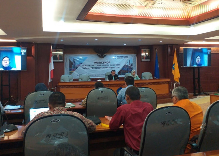 Benahi Sistem dan Tata Kelola, Unila Gelar Workshop Penguatan Tugas, Fungsi dan Peran SPI