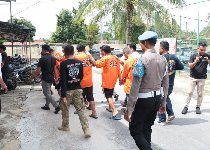 Hasil Pengembangan, Ternyata 5 Maling Kabel PLN di Tulang Bawang Positif Narkoba, Polisi Juga Sita Dua Senpi