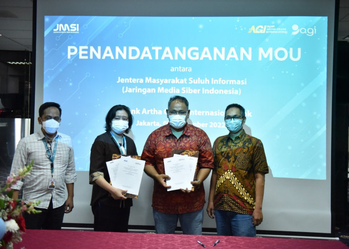 PT Bank Artha Graha Internasional Tbk dan JMSI Tandatangani Nota Kesepahaman Kerjasama Kemitraan Media Siber