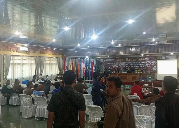 Pleno KPU Lampung Barat Nyaris Ricuh! Begini Kronologisnya