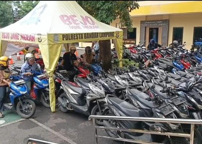 Mudik Lebaran Warga Bisa Titip Motor di Polresta Bandar Lampung