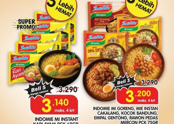 Penggemar Mie Wajib Kejar Promo JSM Superindo: Belanja Hemat Mie Mulai Harga Rp 3000 