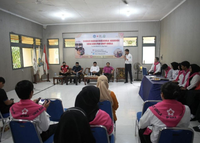 KSR Unila Adakan Donor Darah Sukarela Bantu Stok Darah PMI