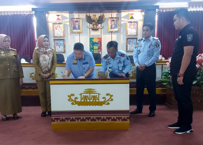 Rutan Kota Agung-Pemkab Tanggamus Tanda Tangani MoU Napas Dapduk 