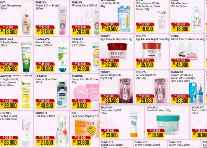 Diskon Belanja Murah Produk Kecantikan Hingga 50 Persen di Alfamart, Cek Katalog Lengkapnya
