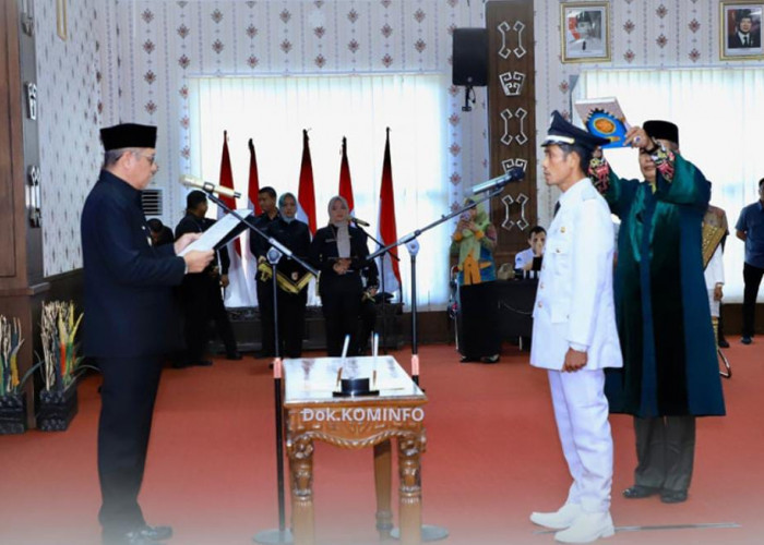 Pj. Bupati Tulang Bawang Ferli Yuledi Lantik Kakam Astra Ksetra, Beri Warning Pengelolaan Dana Desa