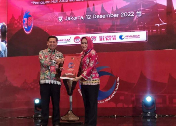 Dapat Nilai Sempurna, Winarti Antar Tulang Bawang Raih Penghargaan Kabupaten Peduli HAM
