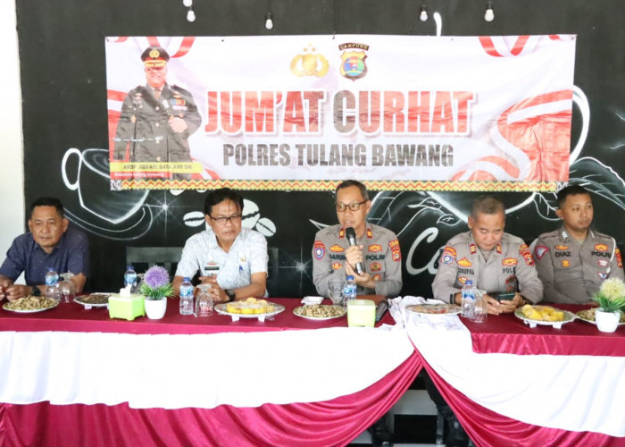 Jumat Curhat, Polres Tulang Bawang Dapat 5 Aduan, dari Balap Liar Hingga Maraknya Perbuatan Asusila