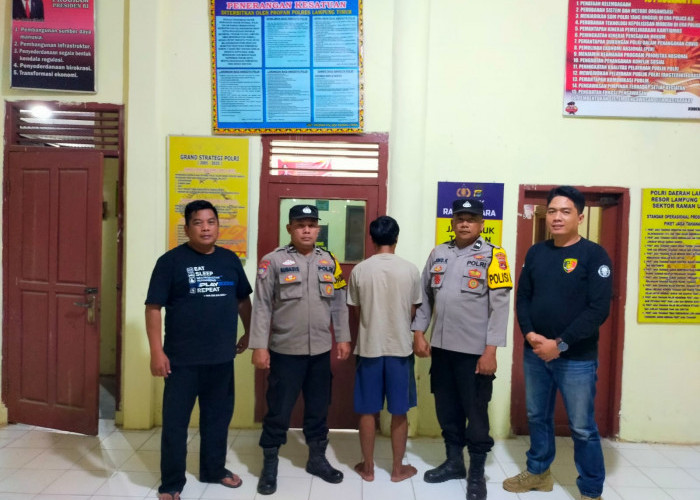 Berbuat Asusila Terhadap Anak Kandung, Pria Ini Diamankan Polsek Raman Utara, Lampung Timur