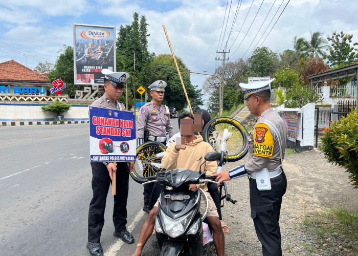 Polres Way Kanan Kampanye Keselamatan Berlalu Lintas, Berikut Ini Bocoran Pelanggaran yang Bakal Ditindak