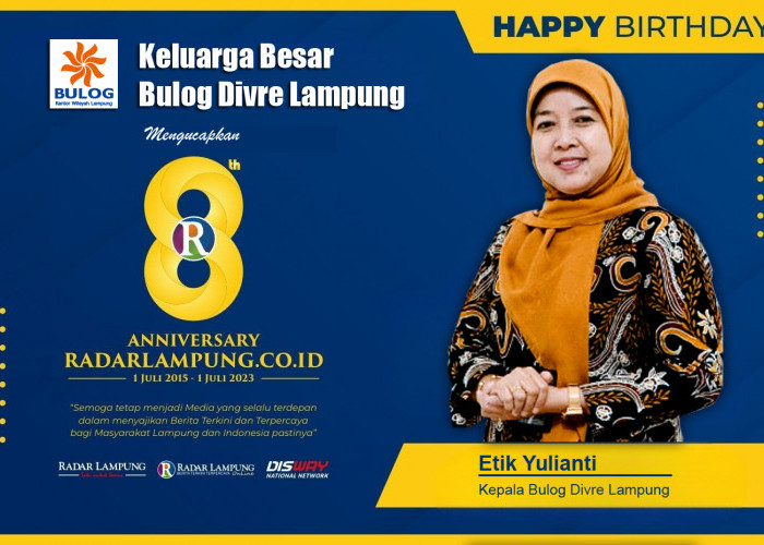 Etik Yulianti: Selamat HUT ke 8 Radar Lampung Online