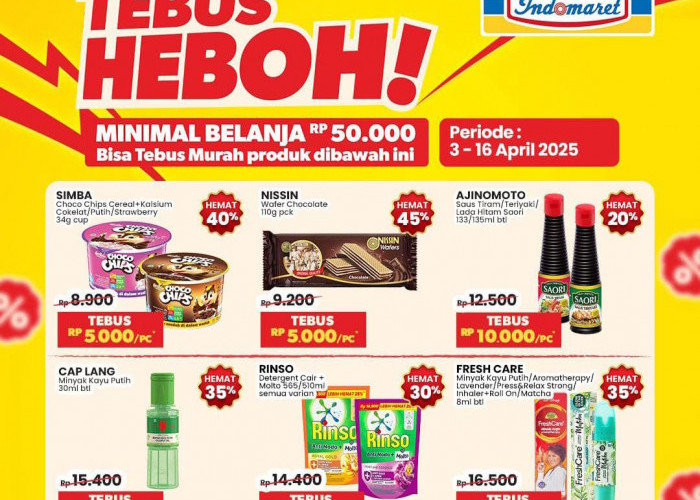 Tebus Heboh Promo Indomaret Super Murah, Belanja Makin Hemat Lewat Diskon Serba Rp 10 Ribu
