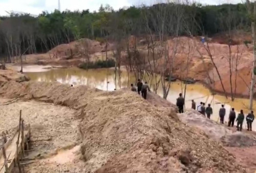 Kerap Marak Aktivitas Pertambangan Emas, Lahan Tambang di Way Kanan Mendadak Sepi Saat Dirazia