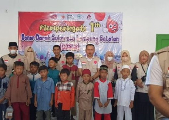 DPRD Lamsel, Agus Sartono Ajak Masyarakat Donor Darah di Kecamatan Sidomulyo
