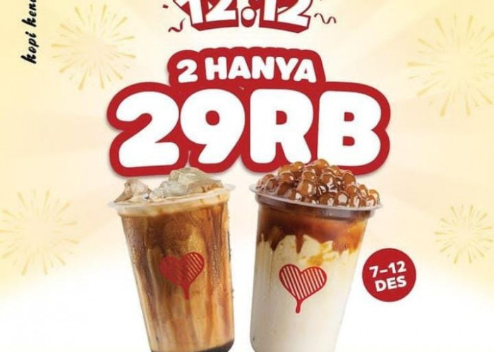 Promo 12.12 Kopi Kenangan Hingga 12 Desember 2022, Beli 2 Es Kopi Hanya Rp 29 Ribu