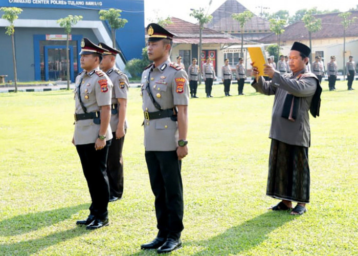 Sertijab Kasatreskrim dan Kasatresnarkoba Hasil Mutasi Polri, Kapolres Tulang Bawang Sampaikan Pesan Ini 