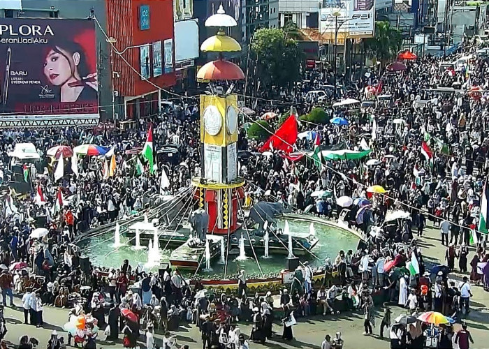 Ribuan Warga Lampung Ikut Aksi Bela Palestina Jilid III
