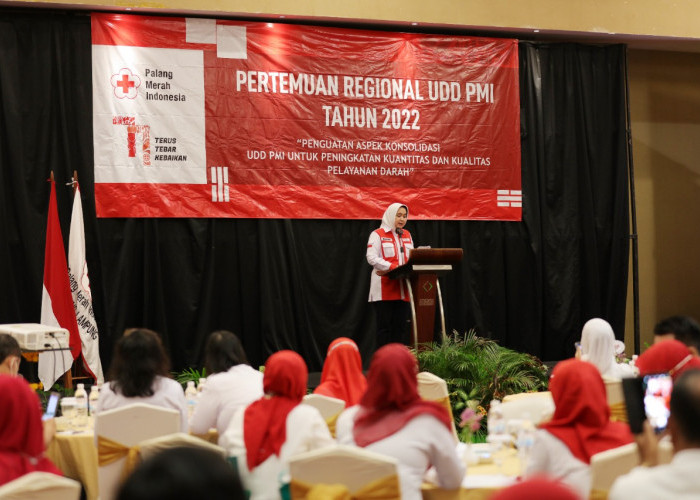 Riana Sari Arinal Sampaikan Sejumlah Isu Penting Dalam Pertemuan Regional I Unit Donor Darah PMI Tahun 2022