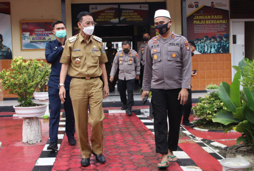 Tingkatkan Sinergi, Pj. Bupati Kunjungi Mapolres Pringsewu