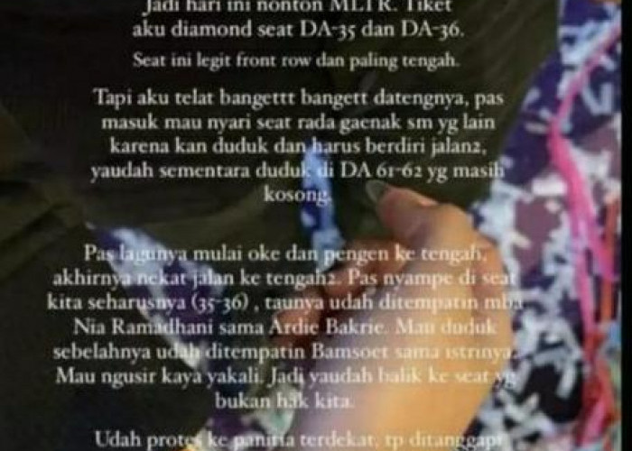 Nia Ramadhani Diduga Serobot Kursi Penonton Lain di Konser MLTR, Begini Kronologinya