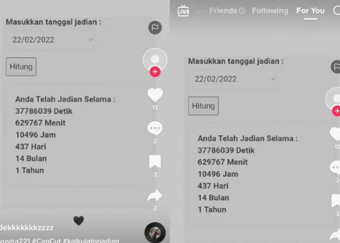 Viral di TikTok Soal Kalkulator Menghitung Hari Jadian dan Putus, Ceritanya Begini