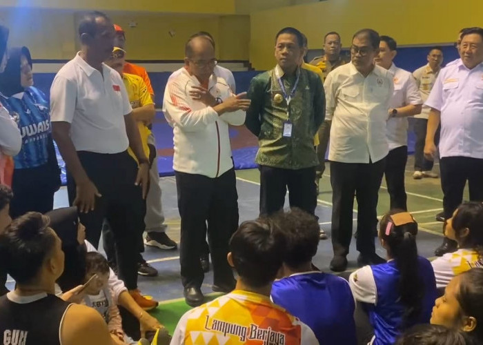 Pj. Gubernur Lampung Tinjau dan Monitoring Atlet di Pelatda