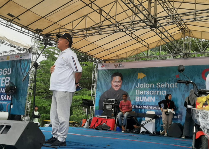 Bupati Pesawaran Sebut Jalan Sehat Bersama BUMN di Pesawaran Momen Penting Menjaga Pola Hidup Sehat