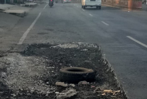 Senang Jalan di Kotabumi Diperbaki, Tapi Kondisinya Jangan Begini 