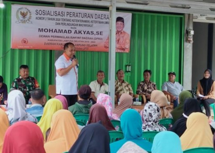 M Akyas Anggota DPRD Lamsel Ajak Masyarakat Jaga Ketentraman dan Ketertiban Umum