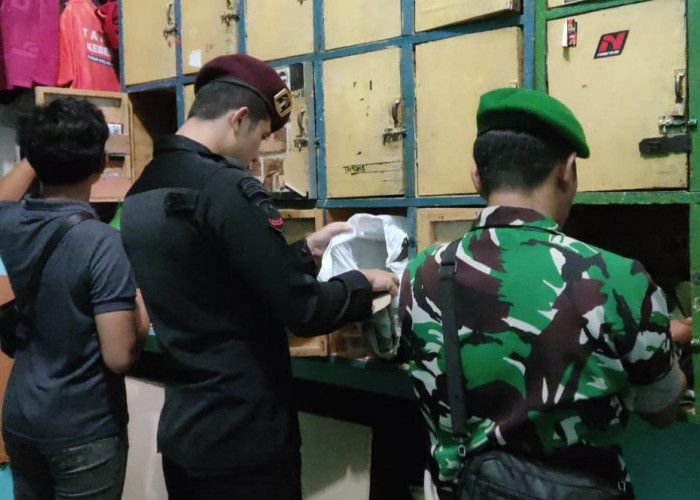 Gandeng Polri, TNI dan BNNK, Rutan Kota Agung Gelar Apel Bebas Halinar, Razia Kamar WBP serta Tes Urine 