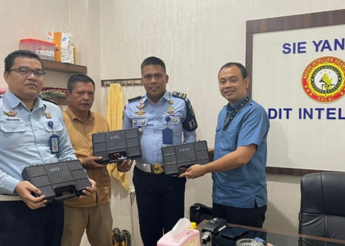 Rutan Kelas IIB Kota Agung Terima Bantuan Tiga Pucuk Senpi