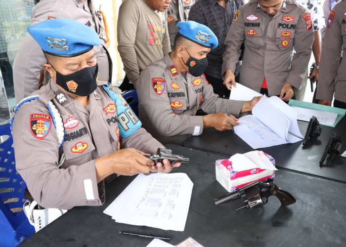 Senpi 128 Personel Polres Tulang Bawang Diperiksa Propam, Ada Apakah?
