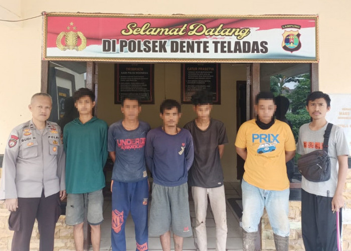 Curi Besi, Lima Orang Pria Diamankan Ketika Beraksi