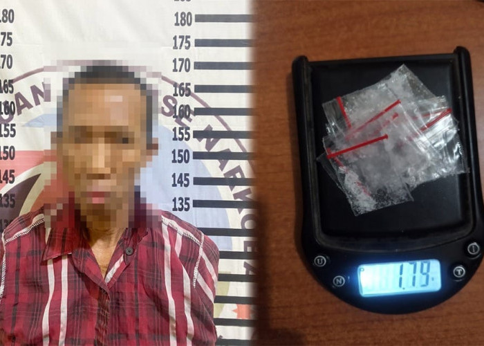 Kasus Narkoba, Polisi Tangkap Petani di Tulang Bawang, Sita 9 Paket Sabu Siap Edar
