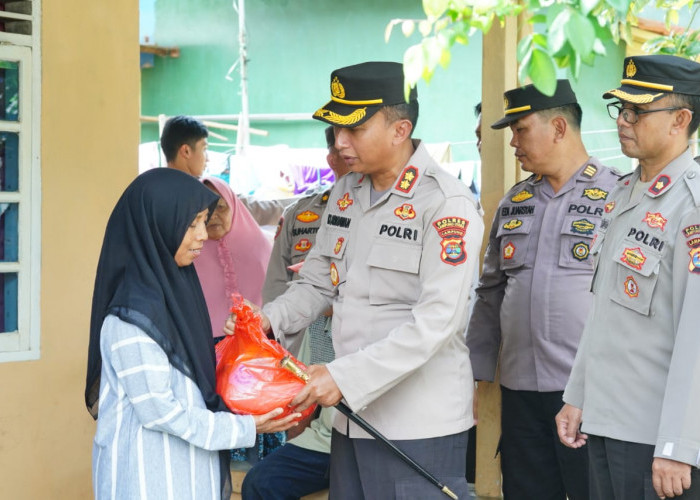 Lagi, Polres Lampura Bagikan Bantuan Sosial