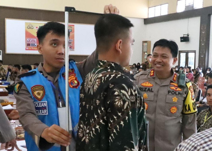 Kapolres Lamtim Pantau Rikmin Awal Casis Anggota Polri
