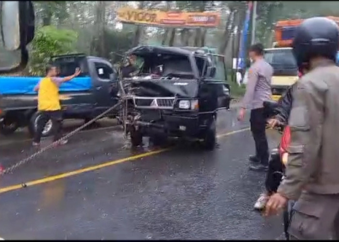 Kecelakaan Beruntun di Gedong Tataan, Beruntung Tak Ada Korban Jiwa
