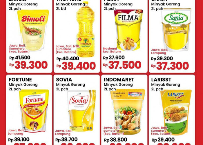 Promo Indomaret Lampung Spesial Minyak Goreng, Dapatkan Diskon Mulai Rp 32 Ribu 