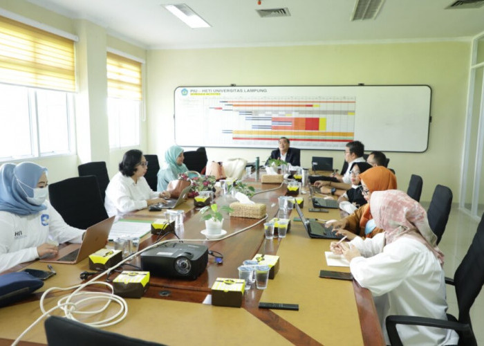 Tim PIU RSPTN Unila Sosialisasi dan Pemantapan Perencanaan Program HETI Project 2023 dan 2024