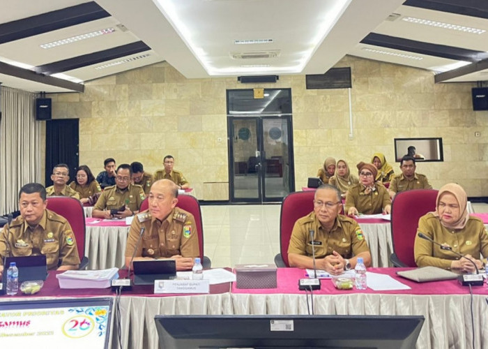 Pj. Bupati Tanggamus Ikuti Evaluasi Kinerja Penjabat Kepala Daerah, Program Gertak Mata Babe Dapat Apresiasi 
